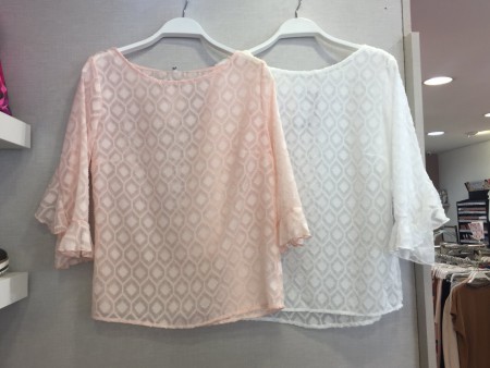 Blusa volante manga